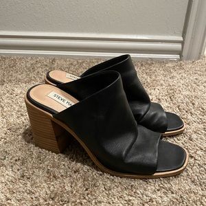 Black block heels by Steve Madden